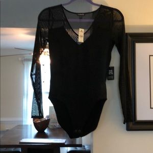 Express black body suit